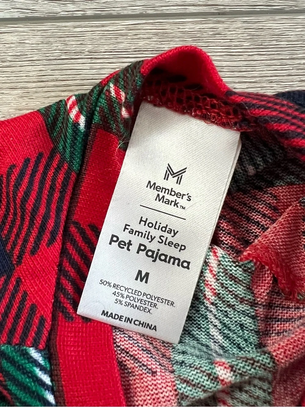 NWOT Member’s Mark Family Sleep Pet Pajama Shirt Size Medium
